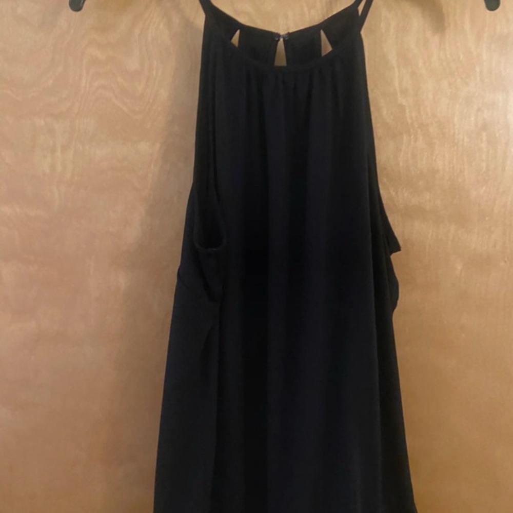 Express Black Sleeveless Halter Top S